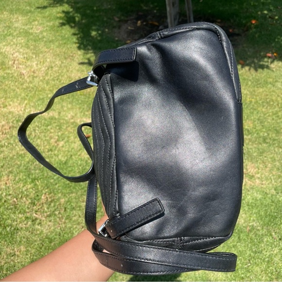 EUC Michael Kors Elisa Backpack Lamb Skin Leather Black MSRP $398 - Picture 6 of 14